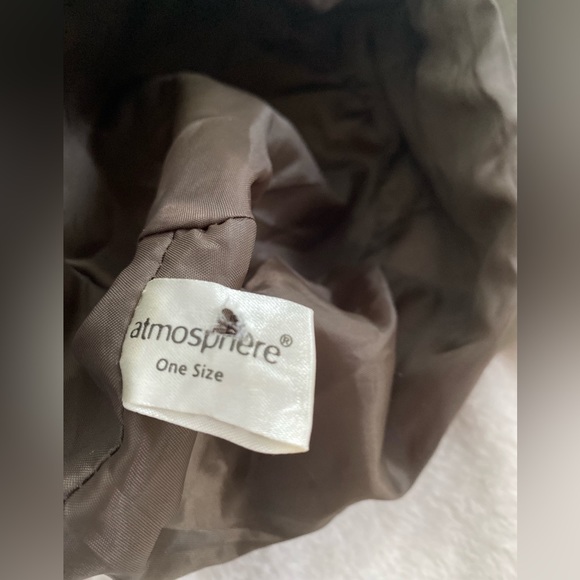 Atmosphere Bucket Hat Faux Leather Olive Green - Picture 3 of 5